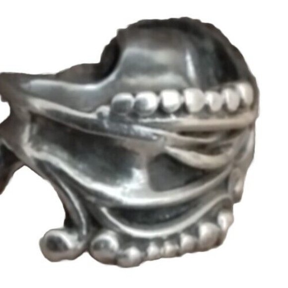 Mexican Tear Drop Turquose Silver Sadle Ring Size 7 Vintage Tr1 - Picture 4 of 5